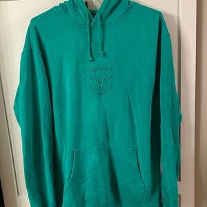 Shane Dawson grass green Hoodie with Embroidered Logo, size Large